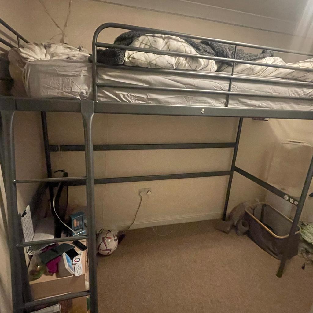 IKEA, bunk bed that costs £289 from IKEA, two years ago. In very good condition. Selling due to daughter out grown it. Mattress is not included.