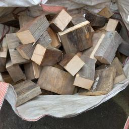 TON BAG OF CHOPPED , CHUNKY WOOD IDEAL LOG BURNER  , NO PAINT , DENAILED ,  .CAN DELIVER LOCALLY FOR PETROL.