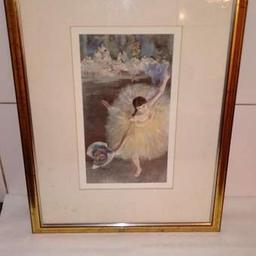 Verkaufe Bild "Edgar Degas - Dancer with a Bouquet of Flowers" in sehr schönem Rahmen, aufwändige Farb-Drucktechnik.

Maße:
50 cm hoch
38 cm breit