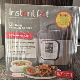 Instant Pot DUO 60 Duo 7-in-1 Smart Cooker, 5.7L - Pressure Cooker, Slow Cooker, Rice Cooker, Sauté Pan, Yoghurt Maker, Steamer and Food Warmer, Brushed Stainless Steel