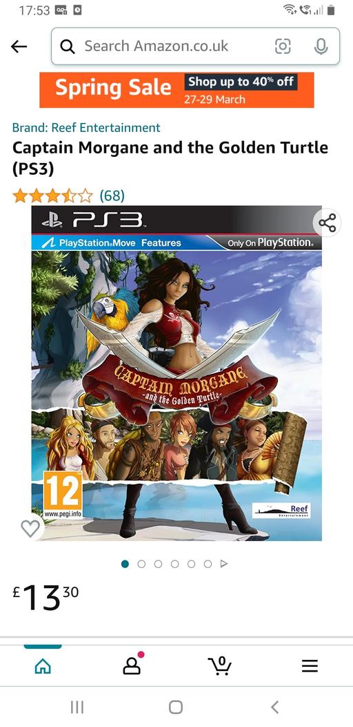 Buy & Sell Essex Thurrock - Essex - Photos for Captain Morgane and the Golden Turtle (PS3)