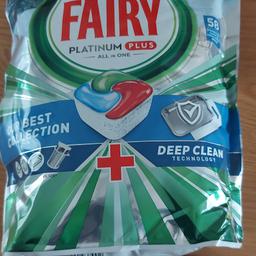 Pack of 58 Fairy dishwasher capsules/tablets 900g
Fresh Herbal Breeze scent
 Unopened-got rid of dishwasher so not needed
Bargain Price