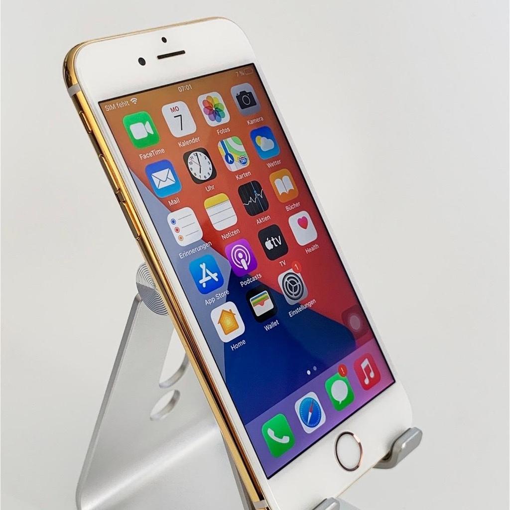 Verkauft wird dieses wunderschöne Apple iPhone 6s 128GB 24k Gold vergoldet (Burj Al Arab) Dubai Limited Edition. Das iPhone befindet sich in einem neuwertigen TOP Zustand! Alles funktioniert einwandfrei und ohne Probleme. Akku hat 100% Kapazität. Simlock u. iCoud frei, von der iCloud abgemeldet u. auf Werkseinstellungen zurückgesetzt.  Zahlung: Paypal Freunde u. Überweisung möglich Versand erfolgt per DHL Paket versichert und mit Sendungsnummer  Da Privatverkauf keinerlei Garantie oder Rücknahme