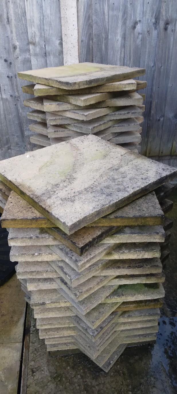 garden slabs ,54 slabs in ST14 Staffordshire for free for sale | Shpock
