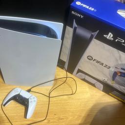 Like new ps5, in perfect condition. Only had for 2 months and played a couple of times. Comes with all wires and 1 controller and original box.