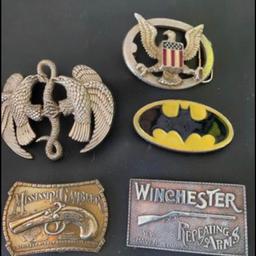 X5 belt buckles for sale price is for all 5 or £15 each
Cash on collection only from Chelmsley Wood b37