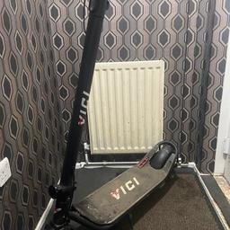 Vici electric scooter good condition goes 20 miles per hour comes with portable charger and removable bag only had for couple of months offers available.