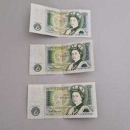 3x Old English £1 banknotes - Sir Issac Newton design

Will sell individually for £10 each plus delivery.