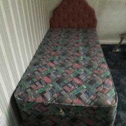 single bed with draws underneath comes with headboard mattress 35.00 pounds collection only