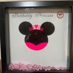 Handmade birthday princess boxed picture