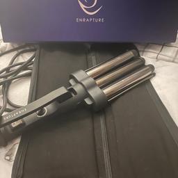 Enrapture jumbo hair waver with head pad box and instructions.