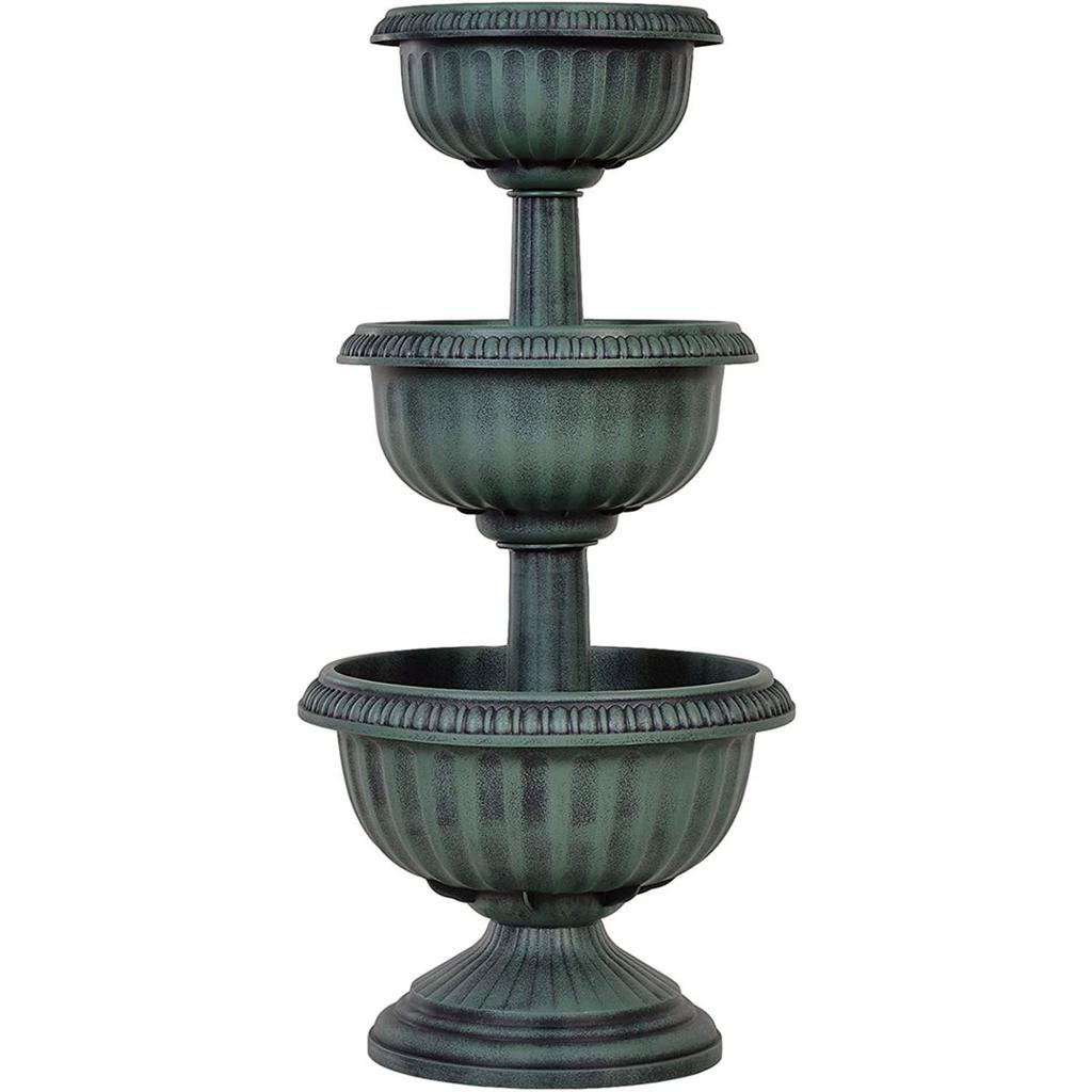 🧿Pattern Solid
🧿Shape Round
🧿Occasion Summer
🧿Size Large
🧿Area of Use Lawn
🧿Indoor/Outdoor Outdoor
🧿Material Plastic
🧿MPN PL-7065G
🧿Set Includes Urn
🧿Compatible Plant Type Flower
🧿Colour Green
🧿Brand Faboer
🧿Type Tiered Stand, Flower Pot
🧿Item Height 98.5 cm