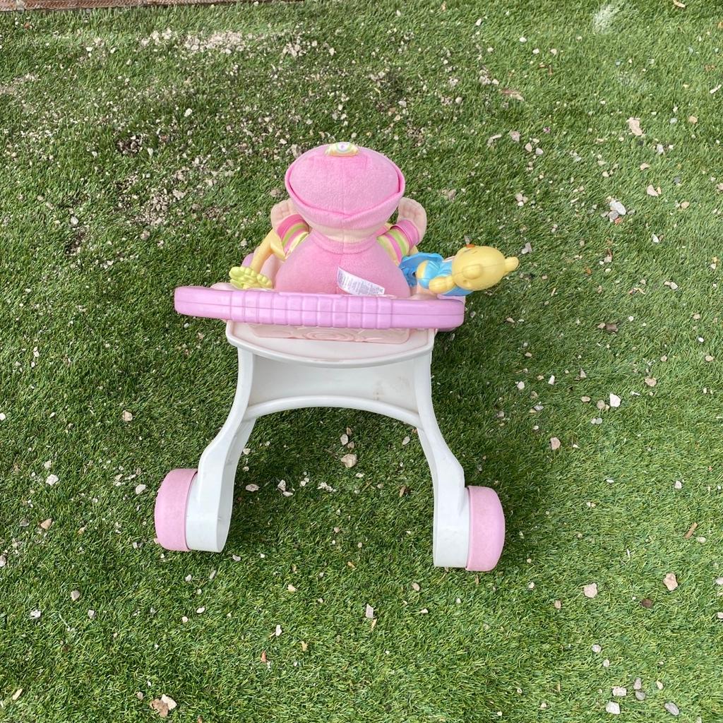 Used & some of the stickers are worn. Doll rattles. Ideal for new walkers/toddlers. There’s a musical teddy bear but batteries will be needed for this. Pet & smoke free home. Collection only. REDUCED
