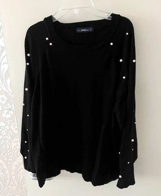 Buy & Sell South West London West Brompton - South West London - Photos for Zara Knit Pearl Detail Jumper Size Small