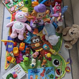Lots of baby and toddler toys for sale
Good to excellent condition
Baby mat
Toy alphabet toy (stickers missing)
Toy cars magnetic x 3
Toot toot vehicles and characters, farm animals
Lullaby bear pink 
SOLD** lullaby polar bear 
Monkey 🐒 moving toy
Talking Ted
Soothing lullaby owl 🦉
Puzzles and books 📚
Happy to sell separately or smaller bundles
