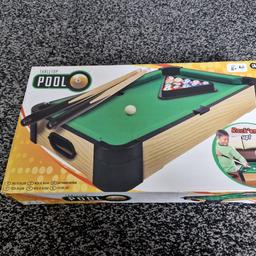Tabletop Pool 🎱
Ages 6+
Used, few ball missing

Pick up Only