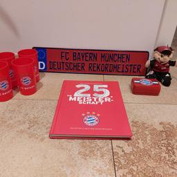 Hier verkaufe ich FC Bayern München, Schild, Kennzeichen, Batzi, Buch, Becher, Seifendose

Kennzeichen 25€
Batzi 10€
Buch 5€
5x Becher je 3€
Seifendose 3€

Abzuholen in 86470 Thannhausen oder gerne auch per Versand.