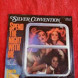 Verkaufe Single LP "Silver Convention - Spend the night with me" in Top-Zustand.