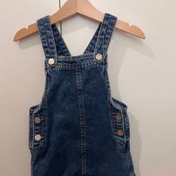Like new, Girls Denim Pinafore Dress from Zara in excellent condition 12 -18 months