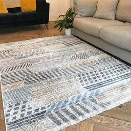 🧿Design: A bold geometric design; this rug is adorned with a patchwork striped design with a luxury tassel end. A perfect piece for adding character to your home décor
🧿Colour: Ochre, Yellow, Mustard, Grey, Blue
🧿Material: 100% Polypropylene
🧿Non Shedding, Soft Pile, Warm, Anti-Static, Stain Resistant, Durable