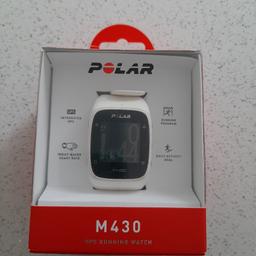 Polar M430 GPS Running watch in white
Complete with charging cable, getting started guide and box
Just like new apart from a couple of scratches on the front of the white case (see picture)