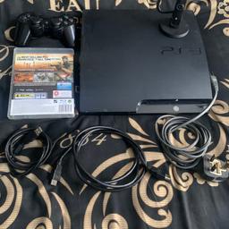 Console comes with
Black ops 1
Black ops 2
Power cable
1 controller
HDMI cable
Ear headset so your able to talk s**t to other players
& Controller charging cable

System runs fine
Only cover is missing from hard drive
Collection by Kensal Green