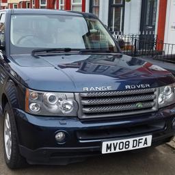 Rover Range Rover Sport HSE TDV6

Colour: Blue
Reg: 08
Millage: 114k
Transmission: Automatic
Fuel Type: Diesel
Engine size: 2720cc
MOT Expiry Date: Feb 2024
Number of Seats: 5
Seat Colour: Cream.
4-Wheel ABS: Yes
Child Lock: Yes
Harman/Kardon Speakers
Radio: AM/FM
CD: 6 Changer
Air-condition- Yes
Dual front side airbags: Yes
Front and Rear airbags: Yes
Passenger airbag: Yes.
Rear and front Sensor: Yes
Sat Nav: Yes
Spare Tyre: Yes
Fridge: Yes
Heated Seats: Yes

The vehicle runs fine without any issues or faults. It is well maintained by us and it is fully serviced.

The Interior is in good condition too.

Minor fades on the bonnet and the Sat Nav needs attention (upgrade) I think.

The location/ Collection is Liverpool.