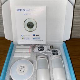 BRAND NEW!
NO OFFERS!

WiFi Door Alarm System, Wifi Smart Home Alarm System Wireless Burglar Security Alarm Smart Life App Control compatible with Alexa and Google