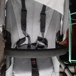bugaboo cameleon in gray still good condition comes with seat hood rods bumper bar, basket (new) handle bar covers (new). rain cover
