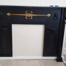 One of a kind wrought-iron fireplace with base that is customisable.  One of a kind wrought-iron corner unit. Both designed and made by my father. Collection is s35 or can deliver within a reasonable distance. Open to sensible offers on either item or a deal on both.