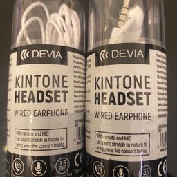 2 paia Auricolari Devia Kintone Headset nuovi, ancora confezionati, mai aperti. pagati €25,80 come da scontrino in ultima foto.
