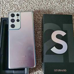 S21 Ultra 512GB unlocked to any network with original box and charger