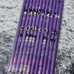 New
Cute kuromi pack of 12 pencil