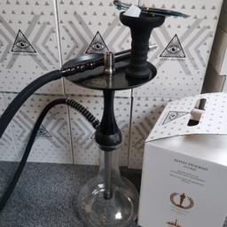 Brand New black Alpha X shisha hookah pack.

Collection only Chadwell health