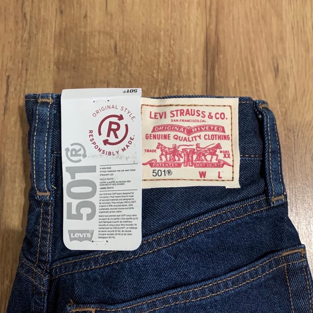 Levi 501R jeans blue size 24/32 new with tags