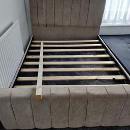 I brought this lovely bed, has been lightly used. I've set it up in bedroom and takes too much space. It is dismantled ready for collection.
in the last picture you can see slight scratch, as this happened while bringing the headboard down.
I have a mattress lightly used. will put pictures in another listing.
I am open to good offers.