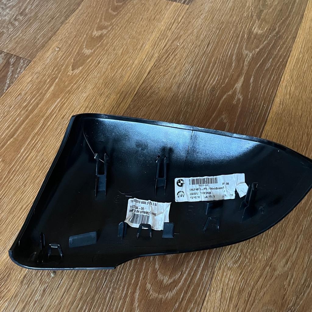Upgraded my mirror caps as the passenger side was cracked! So the driver side is extra and would like to sell it. Original BMW wing mirror cap. Sold as seen!