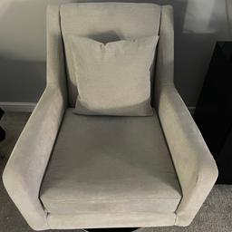Accent swivel chair from the Demure range at sofology, grey.
From a smoke free home.
Matching items also available.