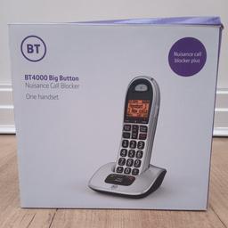 BT 4000 big button phone.
Brand new still in box never been used.
Collection only.
