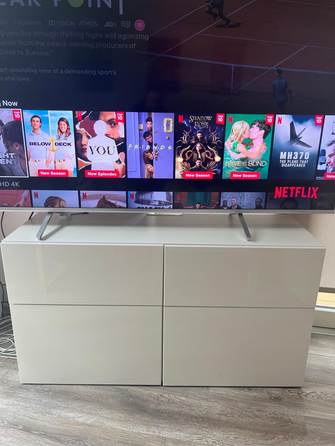 Ikea Besta White High Gloss TV Stand Storage in SE1 London for £75.00