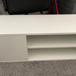 Ikea coffee table/ tv unit with storage at the end. As new condition. 91 x31 cm. 