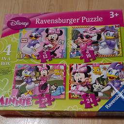 4 Minnie Mouse Puzzle
12, 16, 20 und 24 Teile

ab 3 Jahren

Privatverkauf
Gebrauchsspuren