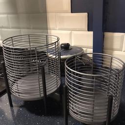 2 metal planters on stands. Excellent condition from a smoke free home. Collection from FY1 6LJ