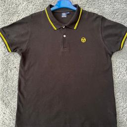 Sergio Tacchini, black polo shirt size small. 
Only worn a couple of times due to being too small so excellent condition