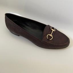 Worn Gucci Loafers - generally very good condition . Sold as seen without box . Width is 7cm . Heel is approx 1 cm.