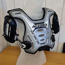 kids motocross body armour. Bought recently in used condition but unfortunately it is too small in is in good used condition I would say best suited to age range of 4/5-7 ish collection onlythanks