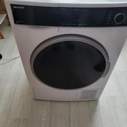 sharp heat pump tumble dryer in very good condition and working order very clean well looked after available on Saturday 8th April collection only due to size and weight very economical to run