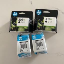 Brand new printer ink for HP 303 set includes two XL black cartridges , 1 regular black cartridge and 1 colour one 
Collection from ware