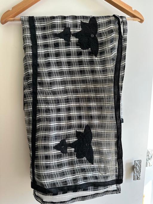 Buy & Sell East London Redbridge - East London - Photos for Organza B&W printed dupatta