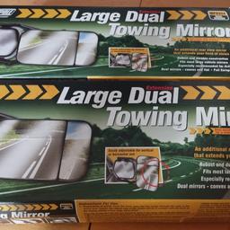 2 Large Towing mirrors.
Used once. 
Good to be used on 4x4 cars.
Collect from Congleton CW12.
£10 for both